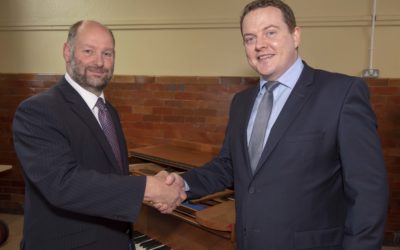 Ciaran takes over the baton at Wolverhampton Music Service