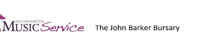 John Barker Bursary Award for students pursuing further education Music studies.