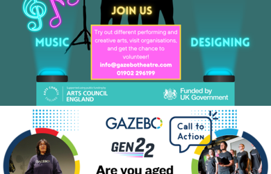 Gazebo Theatre – opportunities for 16-24 year olds